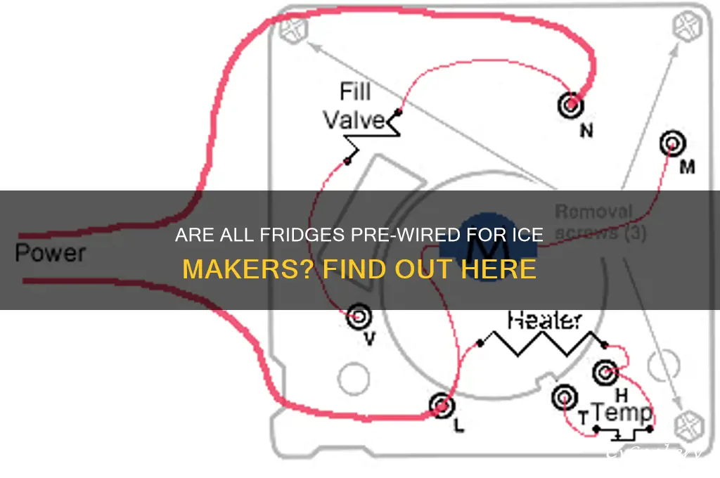 do all refrigerators come pre-wired for ice makers