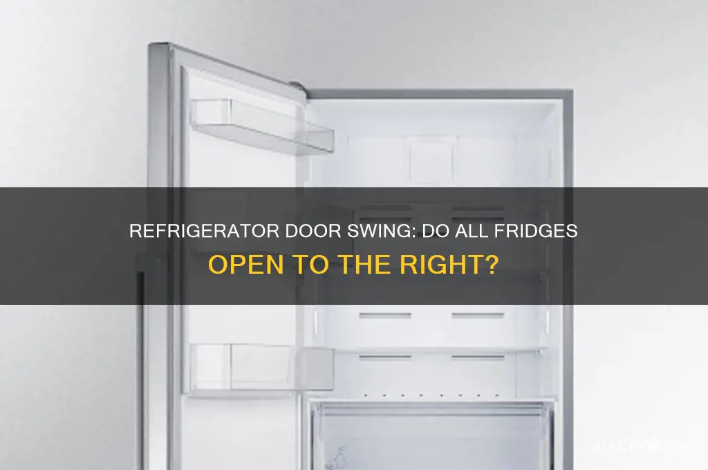 do all refrigerators open to the right