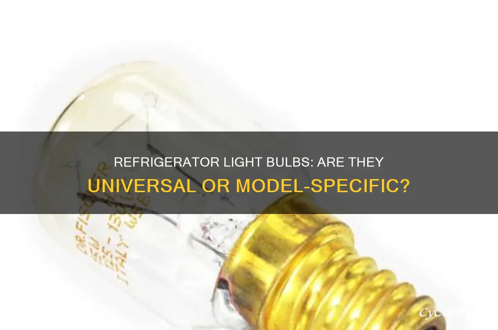 do all refrigerators use the same light bulb