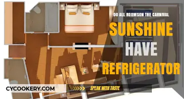 Carnival Sunshine Rooms: Do They All Include Refrigerators?