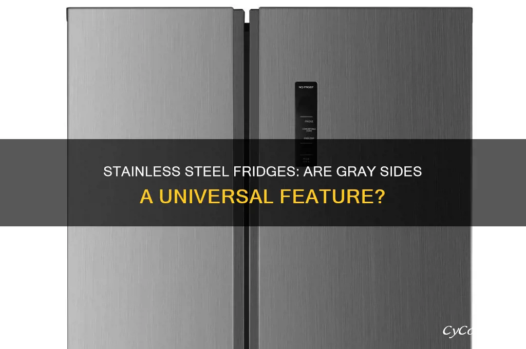 do all stainless steel refrigerators have gray sides