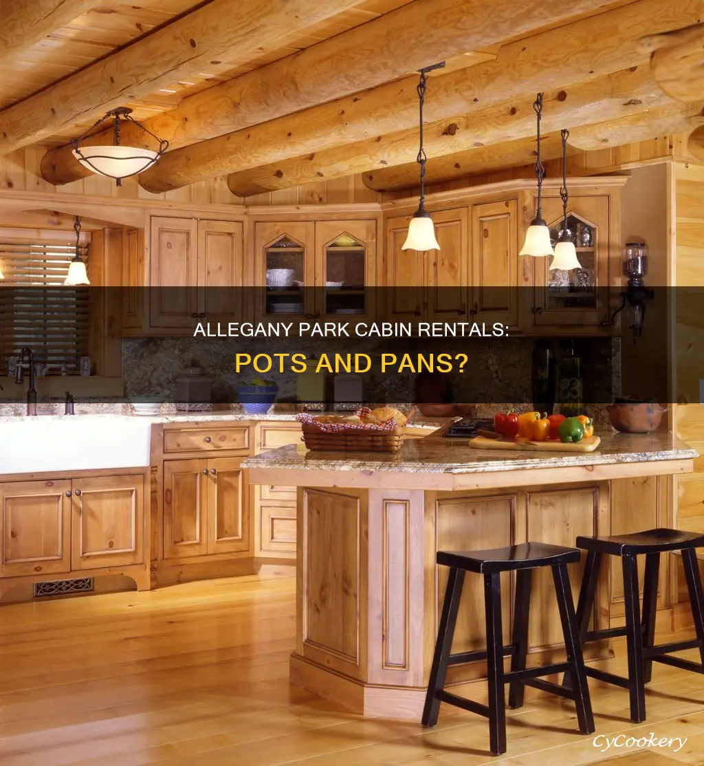 do allegany park cabin rentals have pots and pans