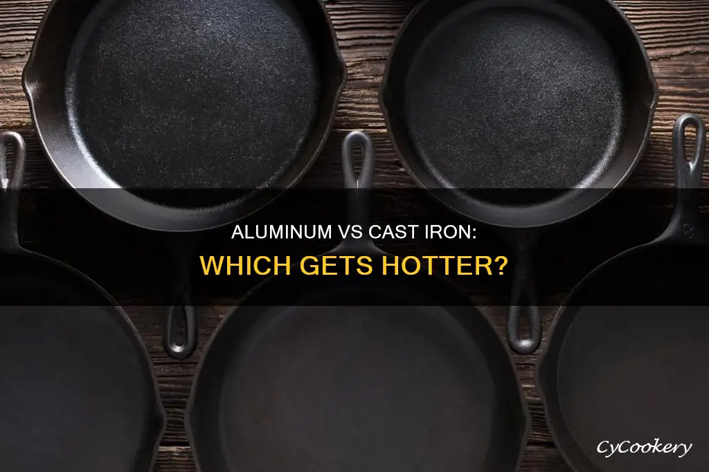 do aluminum pans get as hot as cast iron