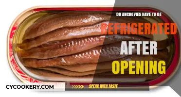 Anchovies After Opening: Refrigeration Required or Not?
