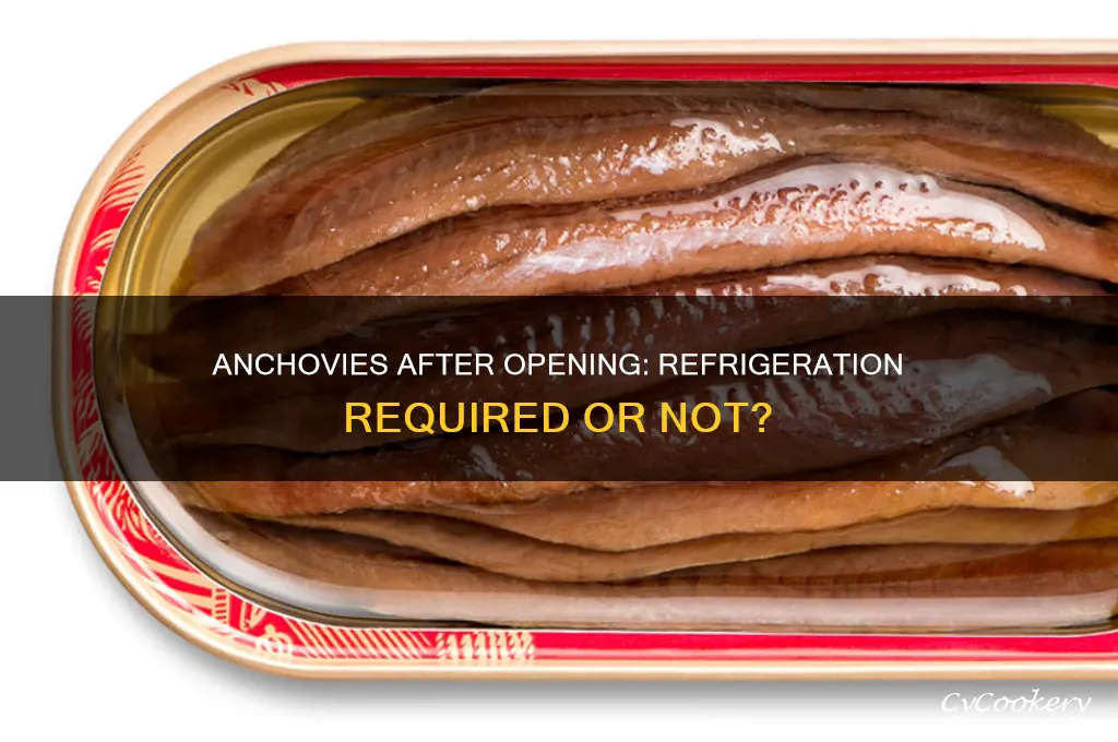 do anchovies have to be refrigerated after opening