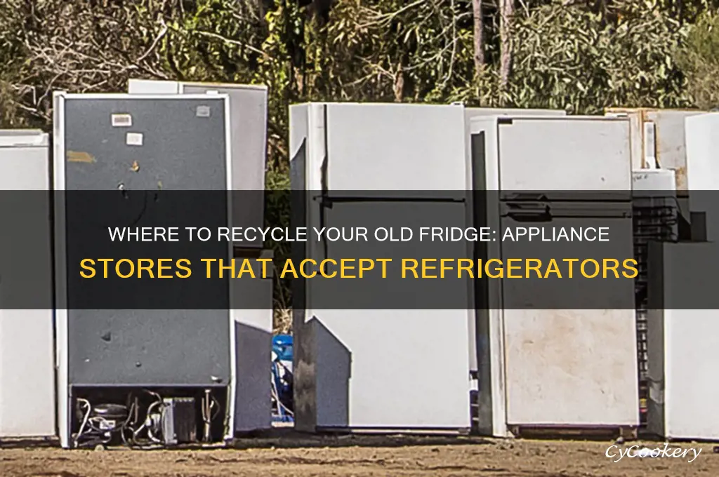do any appliance stores take the old refrigerator