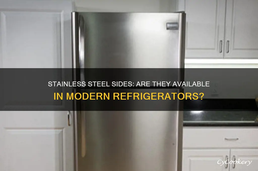 do any refrigerators have stainless steel sides