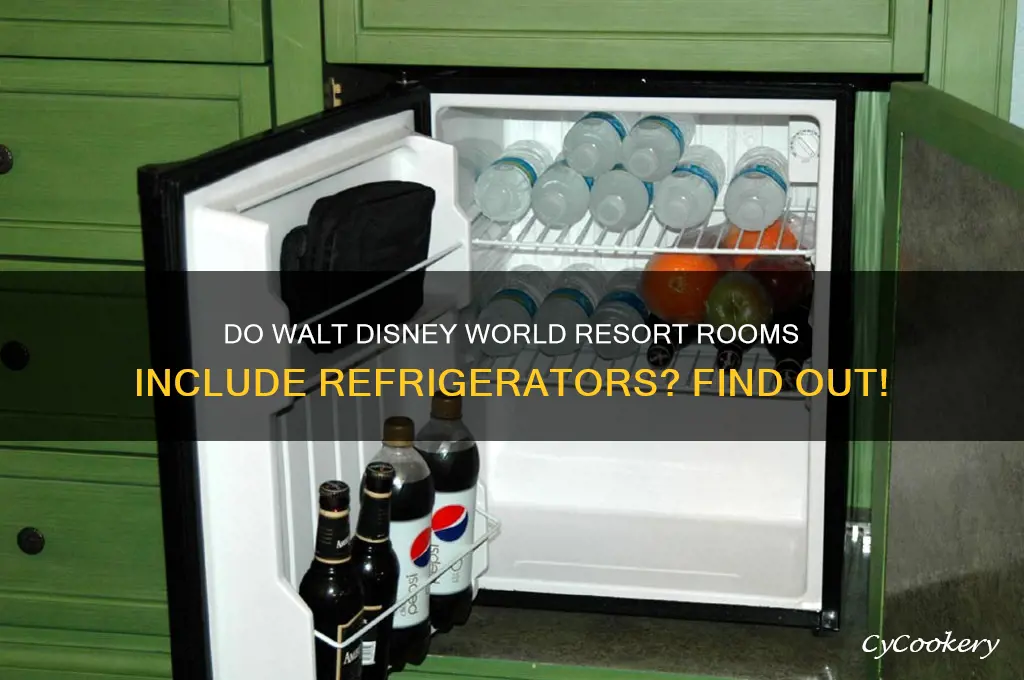 do any walt disney world resort rooms have refrigerators