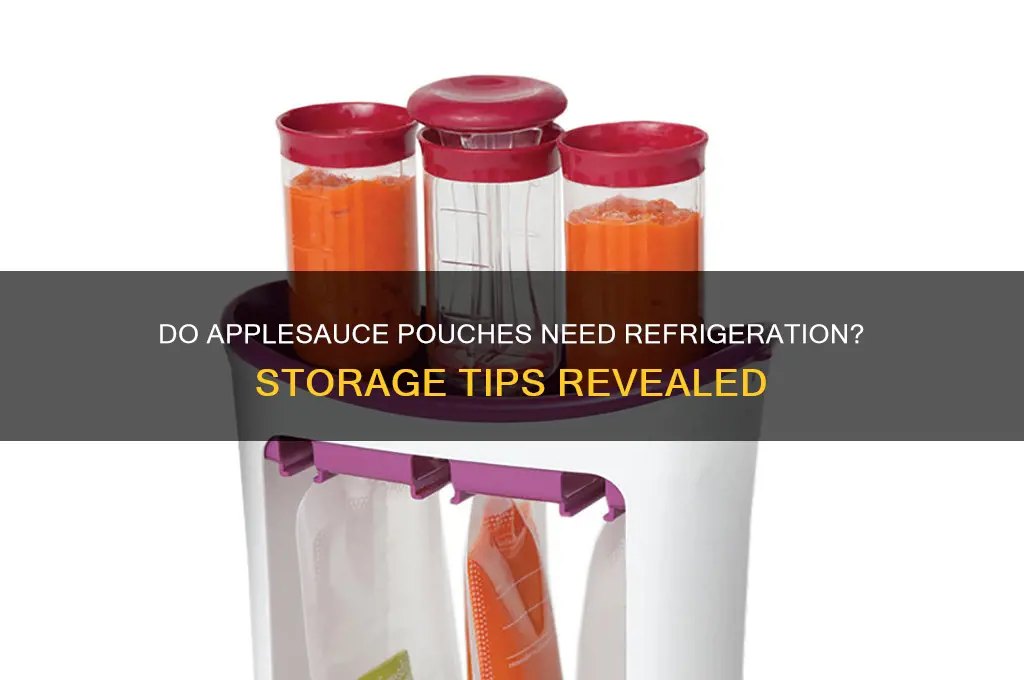 do applesauce pouches have to be refrigerated