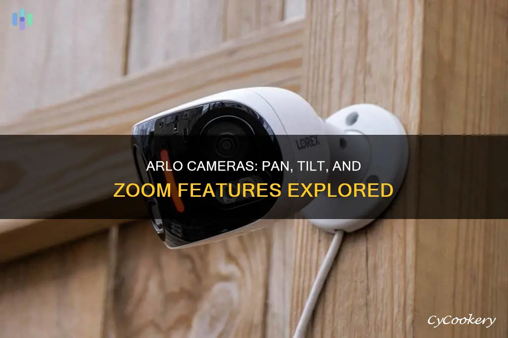 do arlo cameras have pan tilt zoom
