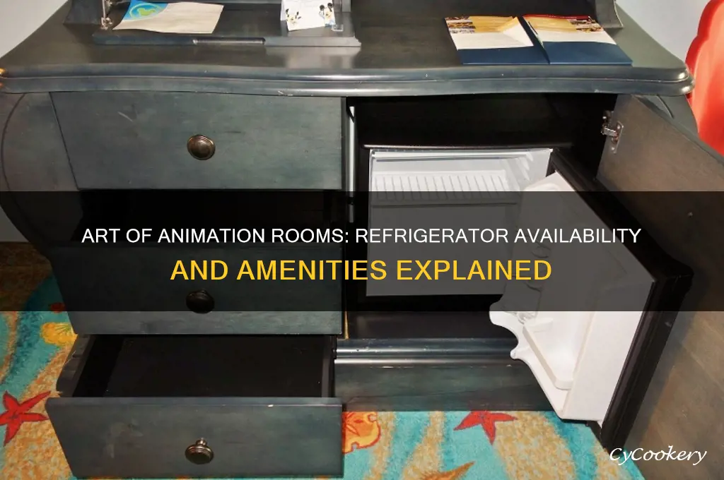 do art of animation rooms have refrigerators