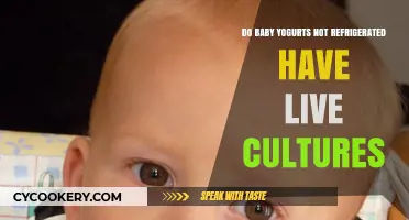 Unrefrigerated Baby Yogurts: Do They Retain Live Cultures?
