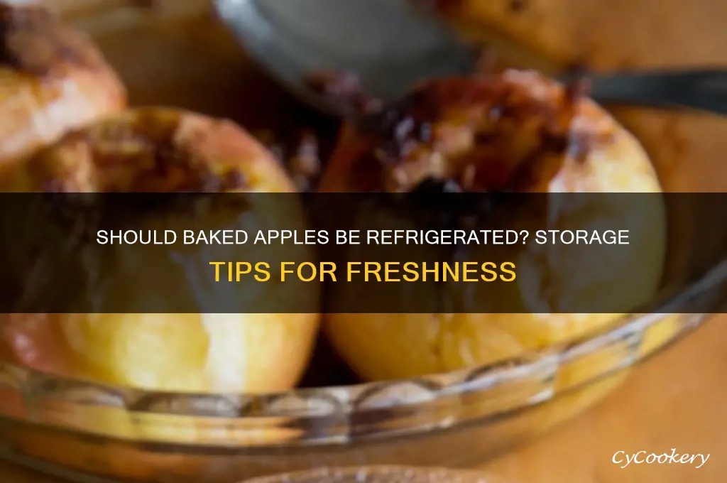 do baked apples have to be refrigerated