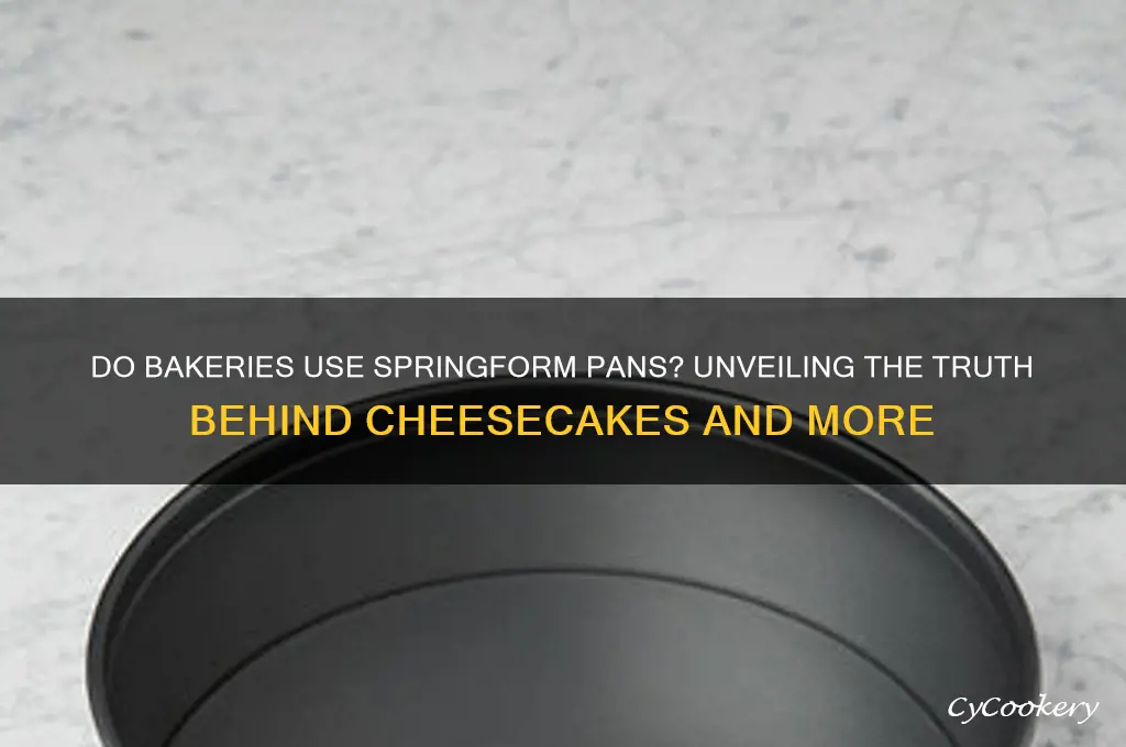 do bakeries use springform pans