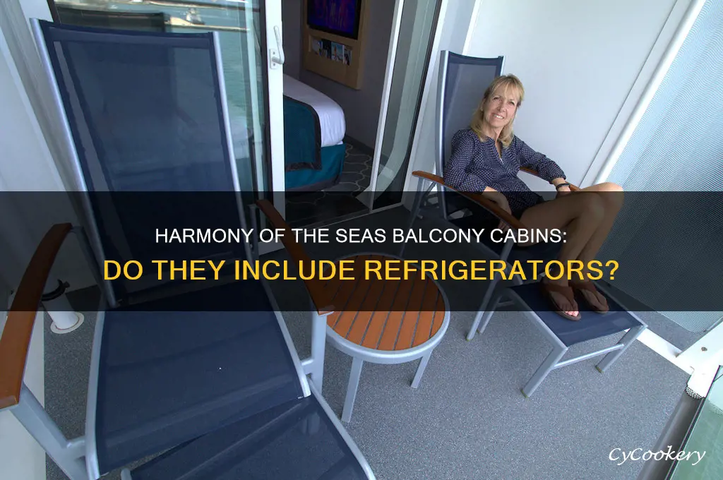 do balconies on harmoney of the seas have refrigerators