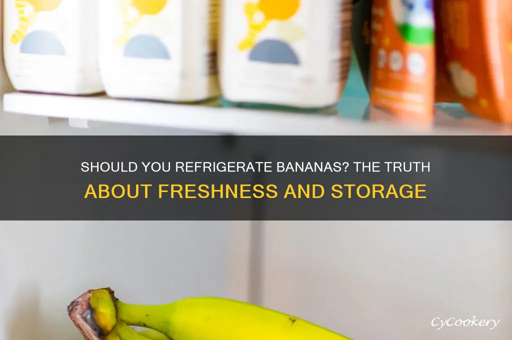 do bananas stay fresher in the refrigerator