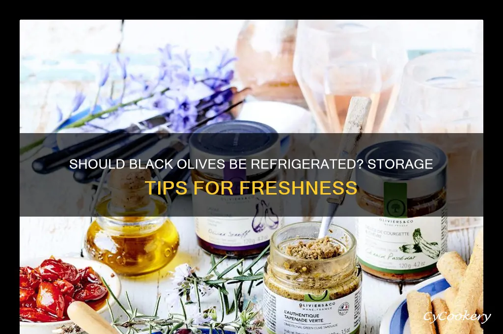 do black olives have to be refrigerated