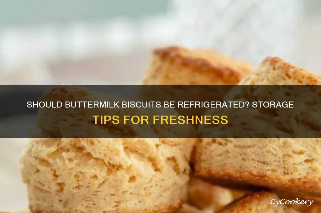 do buttermilk biscuits have to be refrigerated