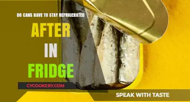 Refrigerated Cans: Do They Need to Stay Chilled After Opening?