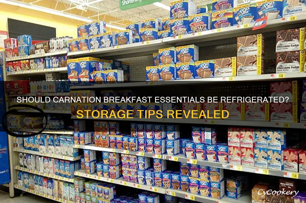 do carnation breakfast essentials have ti be refrigerated