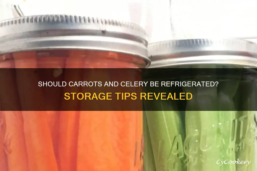 do carrots and celery have to be refrigerated