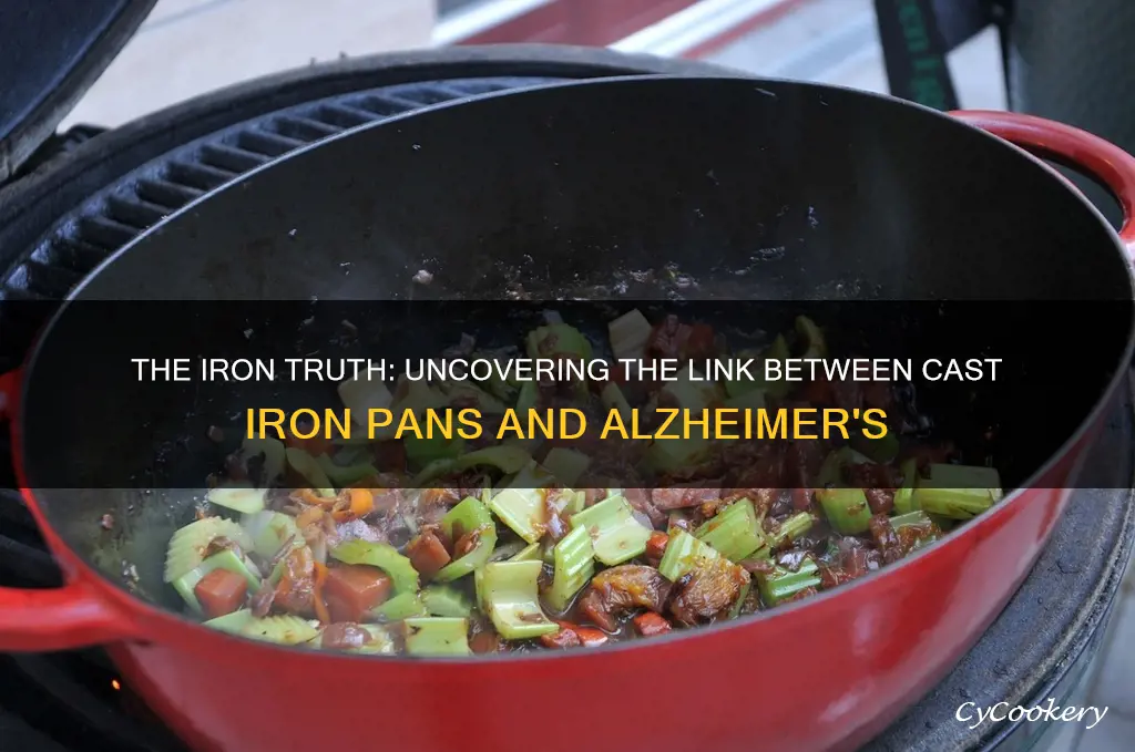 do cast iron pans cause alzheimer