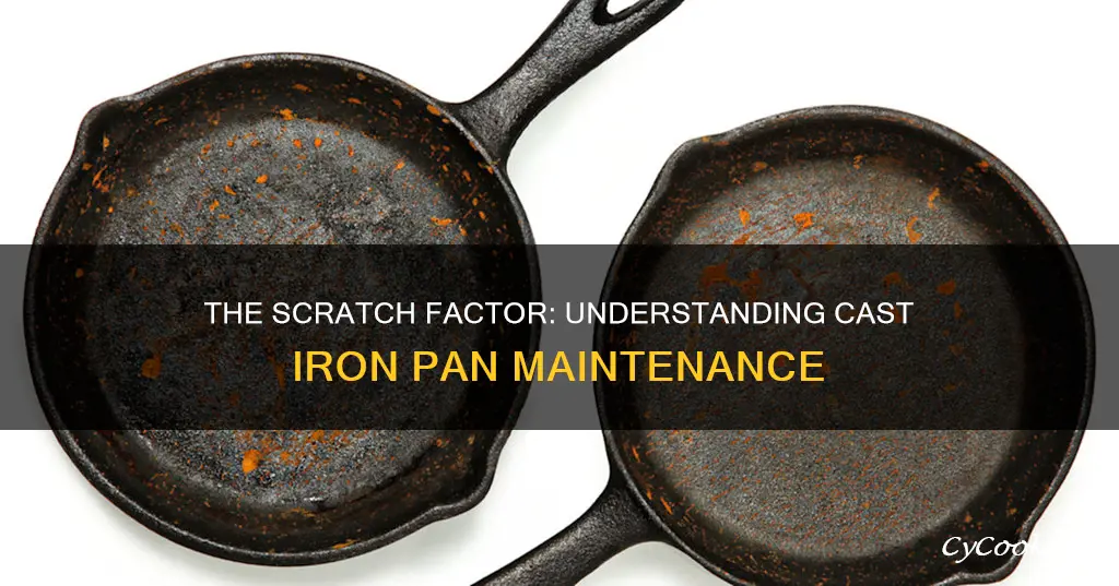 do cast iron pans scratch