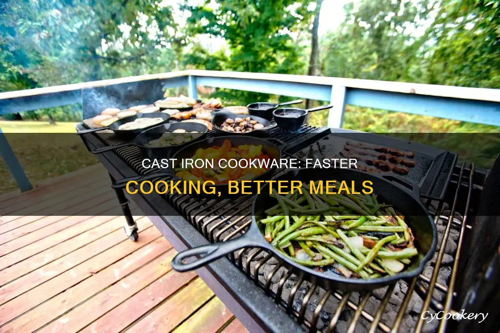 do cast iron pots cook faster