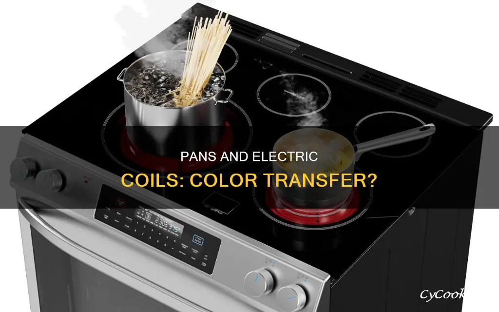 do certain pans rub color off electric coils