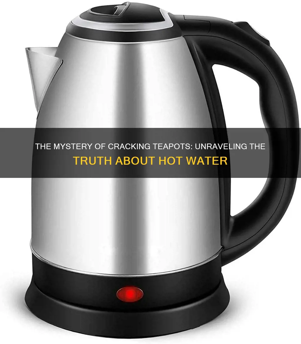 do certain tea pots crack with hot water