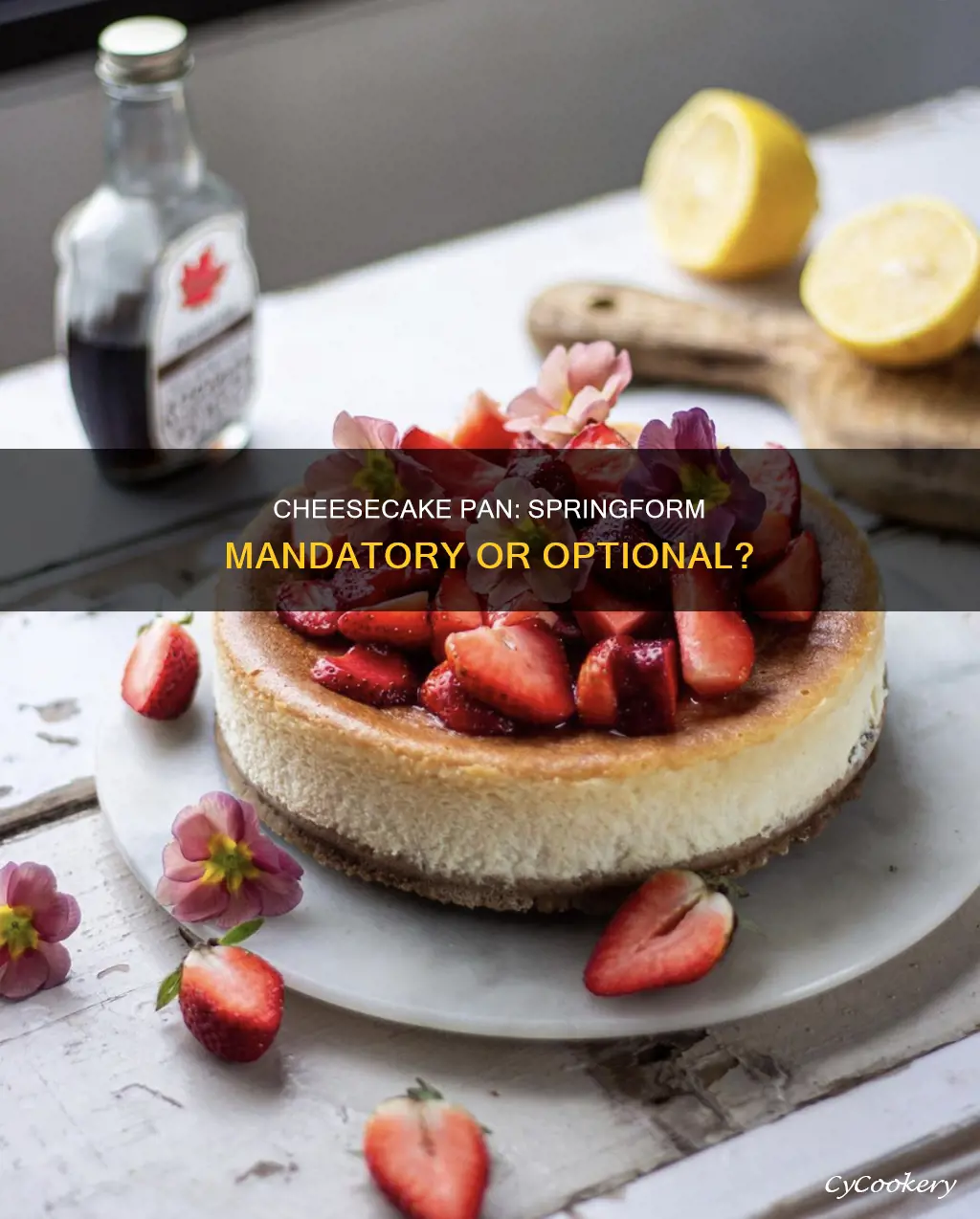 do cheesecakes have to be made with a springform pan