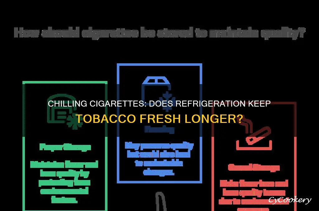 do cigarettes stay fresh in the refrigerator