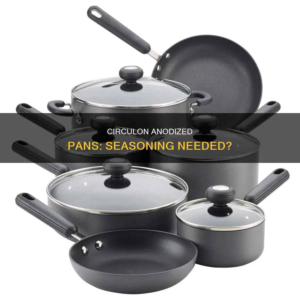 do circulon anodized pans need to be seasoned