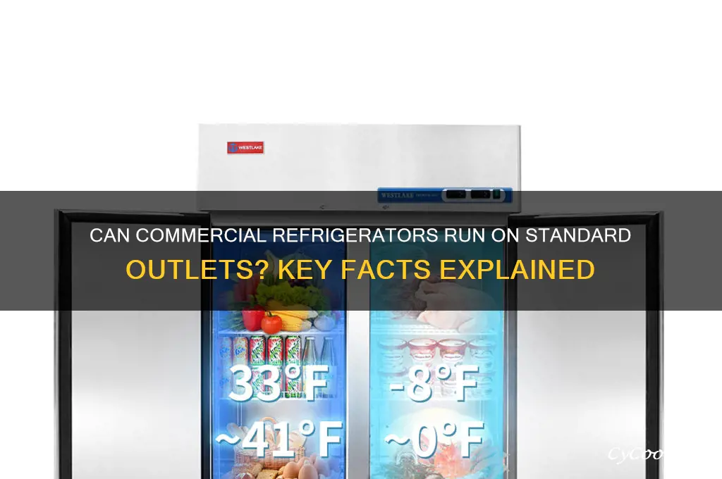 do commercial refrigerators work with standard oulets