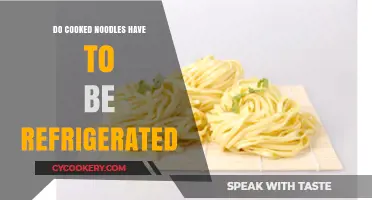 Cooked Noodles: Refrigeration Tips for Freshness and Food Safety