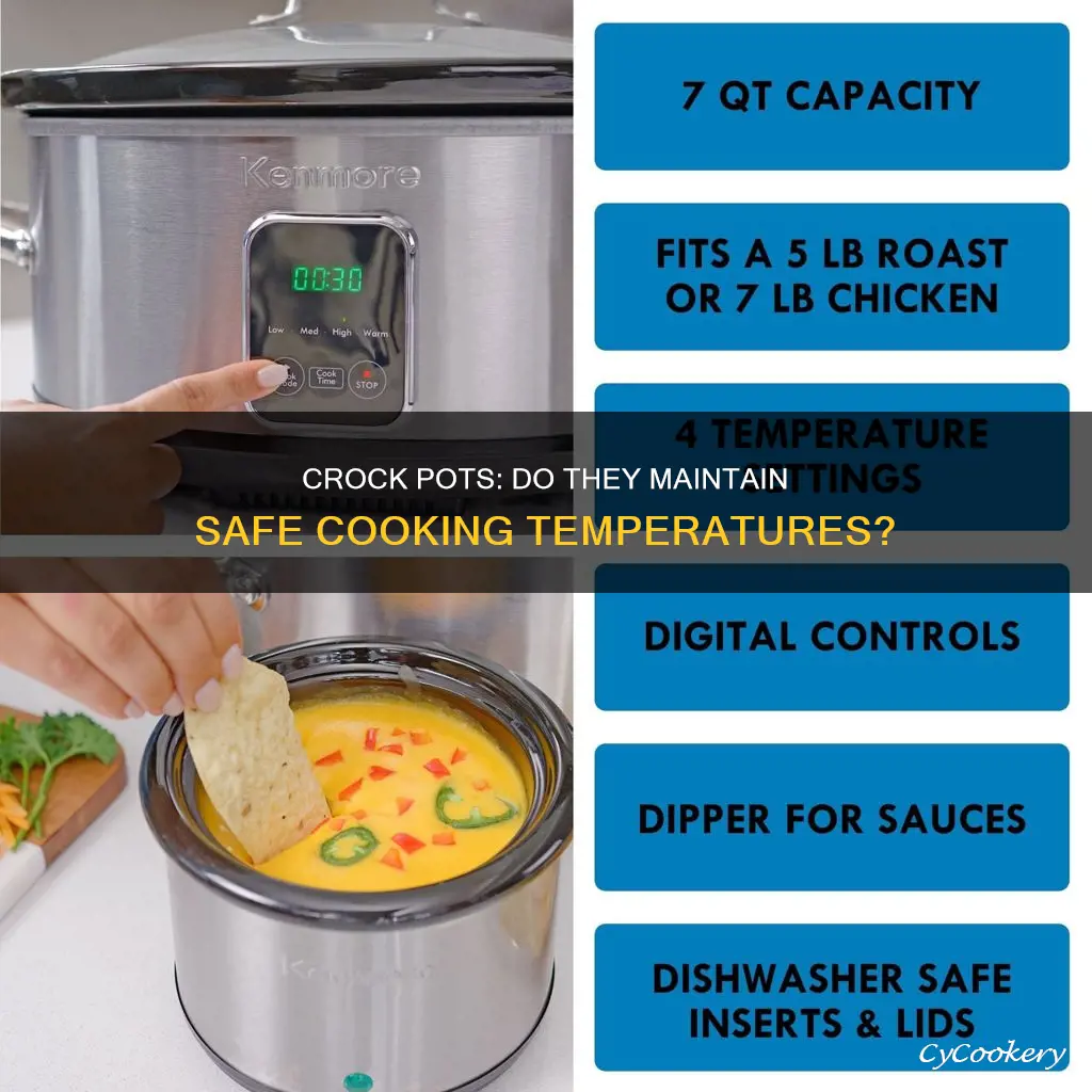 do crock pots maintain over 140 degrees when cooking