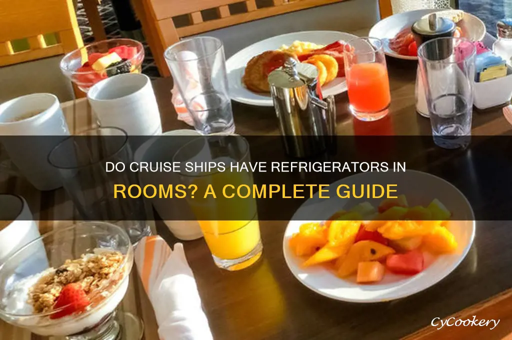 do cruise ships have refrigerators in rooms