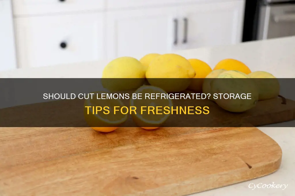 do cut lemons have to be refrigerated