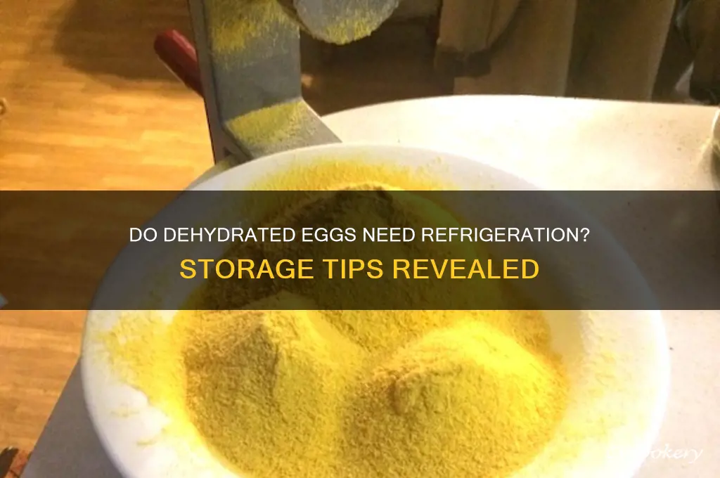 do dehydrated eggs have to be refrigerated