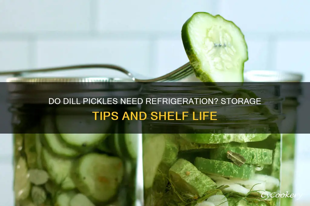 do dill pickles have to be refrigerated
