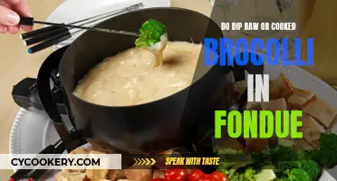 Fondue Etiquette: Raw or Cooked Broccoli?