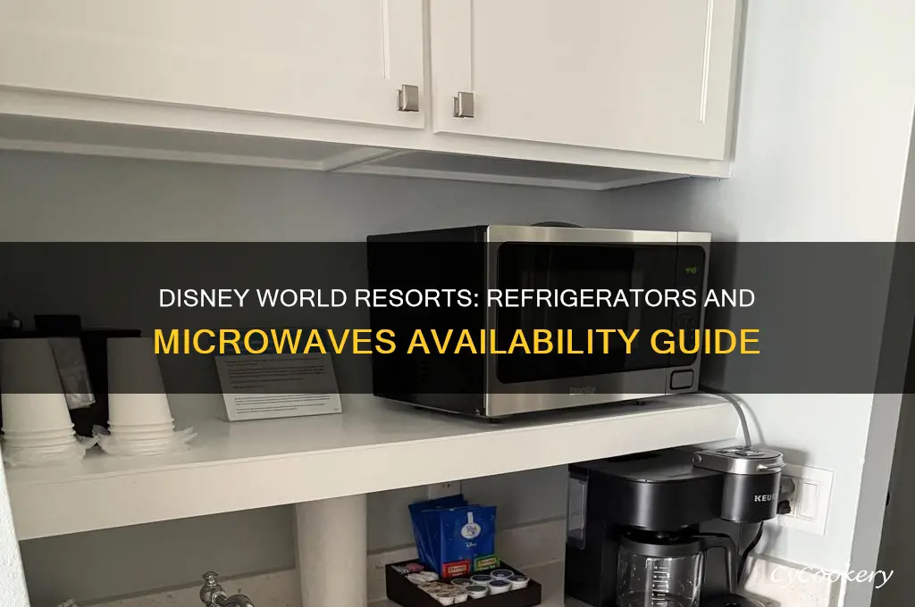 do disney world resorts have refrigerators and microwaves