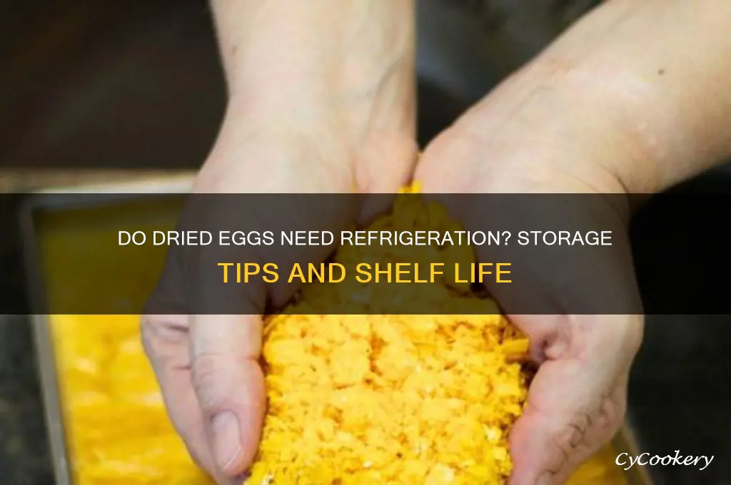 do dried eggs have to be refrigerated