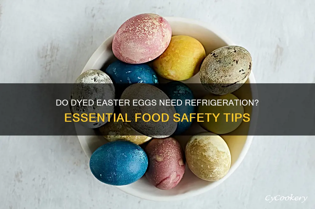 do dyed eggs have to be refrigerated