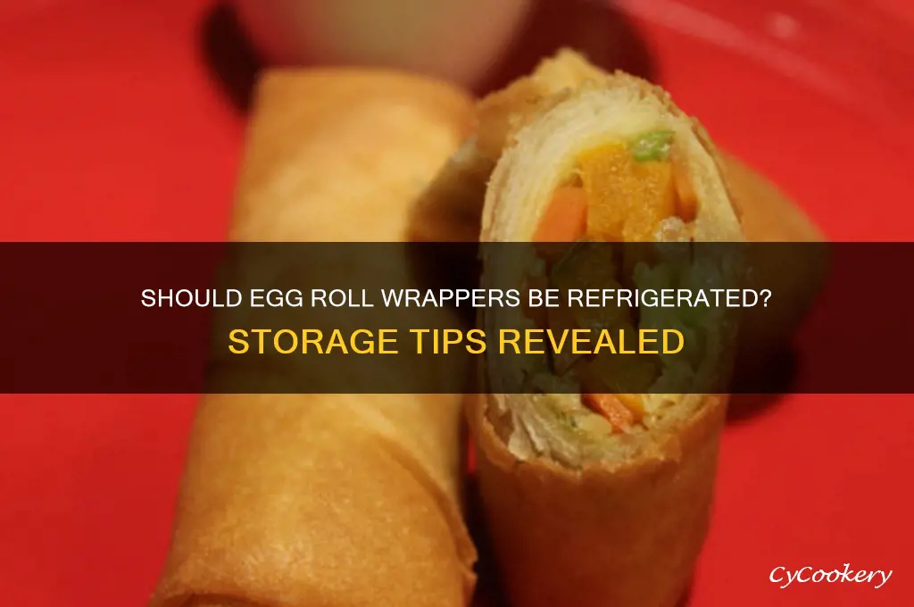 do egg roll wrappers have to be refrigerated