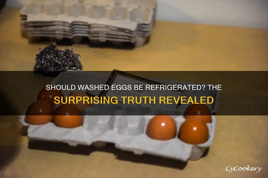 do eggs have to be refrigerated after being washed
