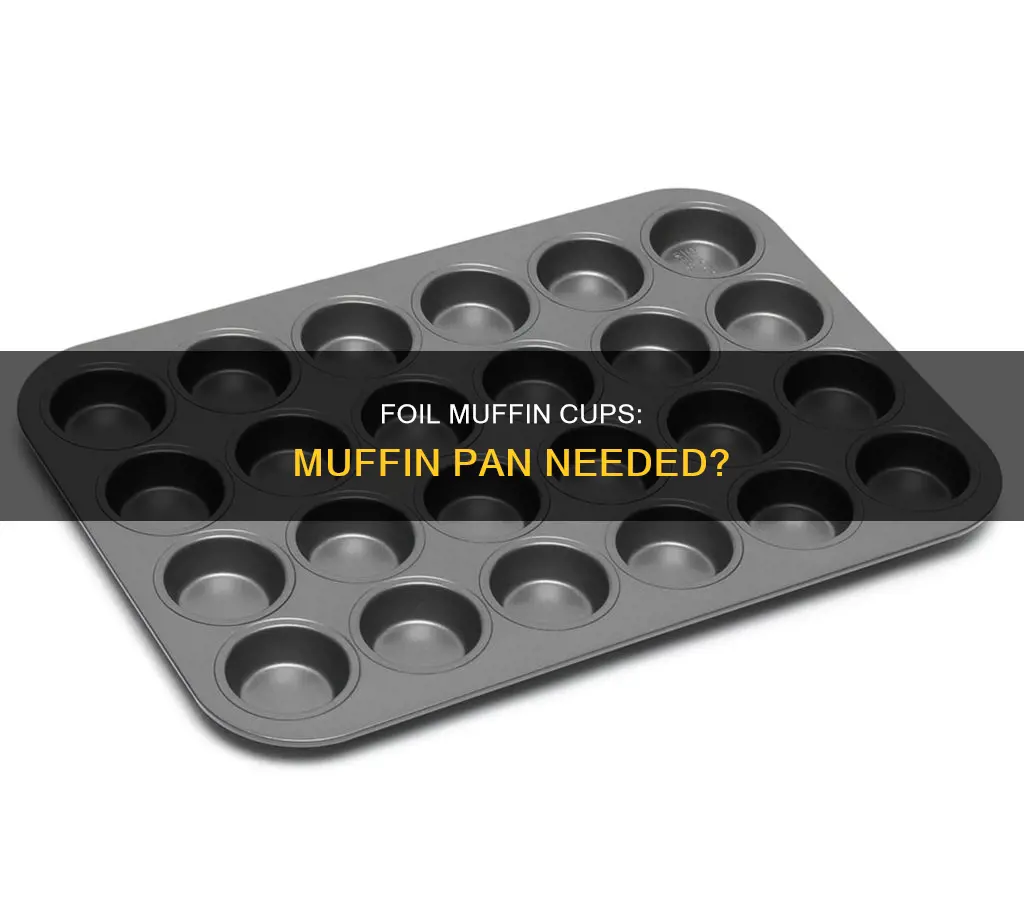 do foil muffin cups need a muffin pan