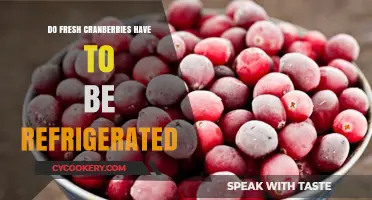 Fresh Cranberries: Refrigeration Required or Not? A Storage Guide