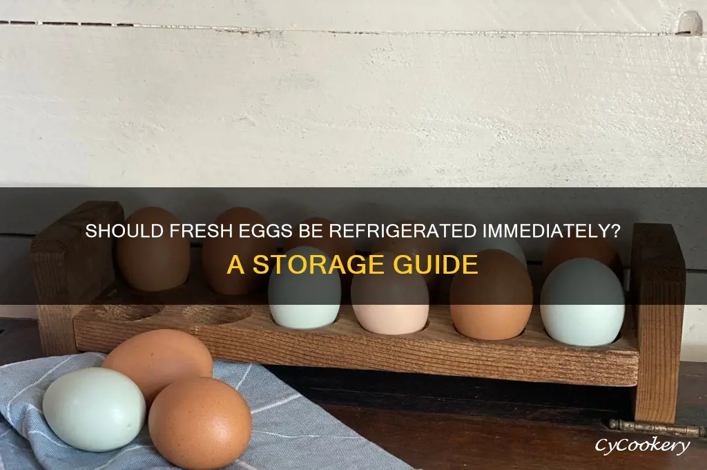 do fresh eggs have to be refrigerated right away