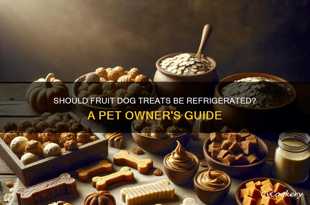 do fruit dog treats meed to be refrigerated